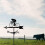 Rustproof Metal Weather Vane Donkey Design Garden Wind Direction Indicator with Ceiling Bracket 2