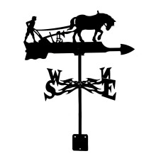 Metal Weather Vane Stainless Steel Outdoor Wind Direction Indicator for Roof Garden Yard Decor