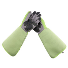 Long Rose Puncture-Resistant Gardening Gloves, Green, 37x15cm