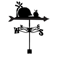 Stainless Steel Garden Weather Vane with RustResistant Farm Scene Wind Direction Indicator
