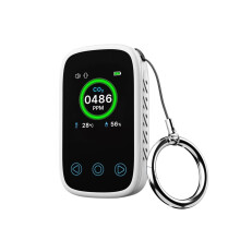 CO2 Detector with Temperature and Humidity Display, Compact Carbon Dioxide Monitor for Home Travel Camping