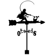 Metal Roof Mount Weather Vane with Wind Direction Indicator for Retro Garden and Outdoor Decoration