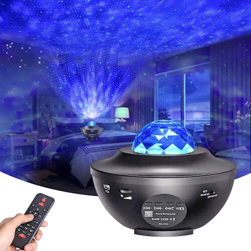 Star Projector with Bluetooth Speaker - Your own Galaxy Lamp multicolor