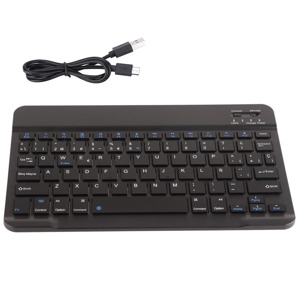 Kste Mini Portã¡Til Inalã¡Mbrico Bluetooth 3.0 Touchpad Teclado Espaã±Ol For Compatible With Apple/Compatible With Microsoft/Android 9110895334355