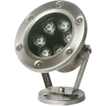 Underwater LED Pool Light IP68 Waterproof 360 Adjustable Stainless Steel AC24V Yellow Spotlight