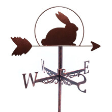 Outdoor Weathervane Metal Garden Wind Direction Indicator with RustResistant Finish for Yard Roof