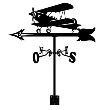 Stainless Steel Weather Vane Wind Direction Indicator Outdoor Retro Garden and Roof Decoration