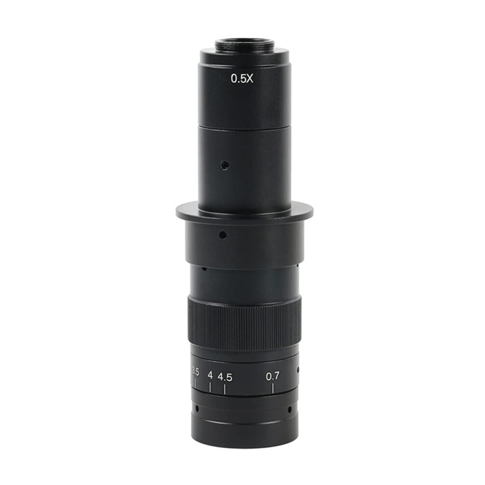 CMount Zoom Lens Kit 5X360X Adjustable Magnification with 0.5X 2.0X Barlow for Microscopy-image-OPC-PR6RYGS-NEW