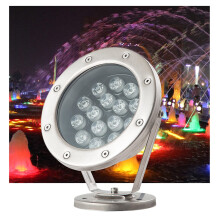 LED Underwater Pool Light IP68 Waterproof Green Submersible Spotlight for Pond Aquarium Fountain 18W DC12V
