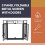 Fireplace Screen 3 Panel with Double Door Access and 4pc Tools Set, Black Metal Freestanding 4