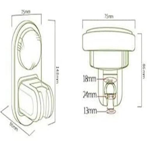 Adjustable Wall Mount Shower Head Holder with Secure Vacuum Suction, NoDrill Easy Install 2