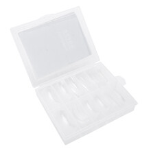 120pcs Transparent Full Cover False Nail Tips Extension Box 3#