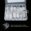 120pcs Transparent Full Cover False Nail Tips Extension Box 3# 14