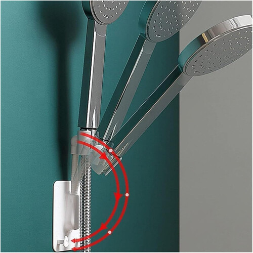 Shower Head Holder with NoDrill Installation, Adjustable Suction Cup Bracket for Universal Showers 2