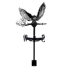 Stainless Steel Weather Vane with Retro Farm Scene, RustResistant Garden Roof Wind Direction Indicator