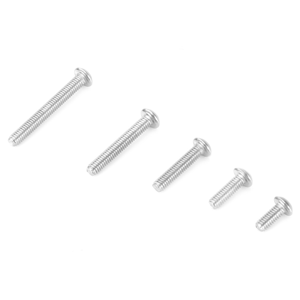 210Pcs M2.5 Steel Round Head Bolts And Hex Nuts Screw Set 4951382759542