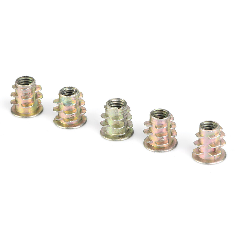 100Pcs M4 M5 Zinc Alloy Inside Hex Socket Insert Nuts For Wood Furniture M5x10 8401382759579