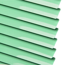 Waterproof Aluminum Venetian Blinds Green 125x170cm Privacy Protection Mini Blinds for Windows