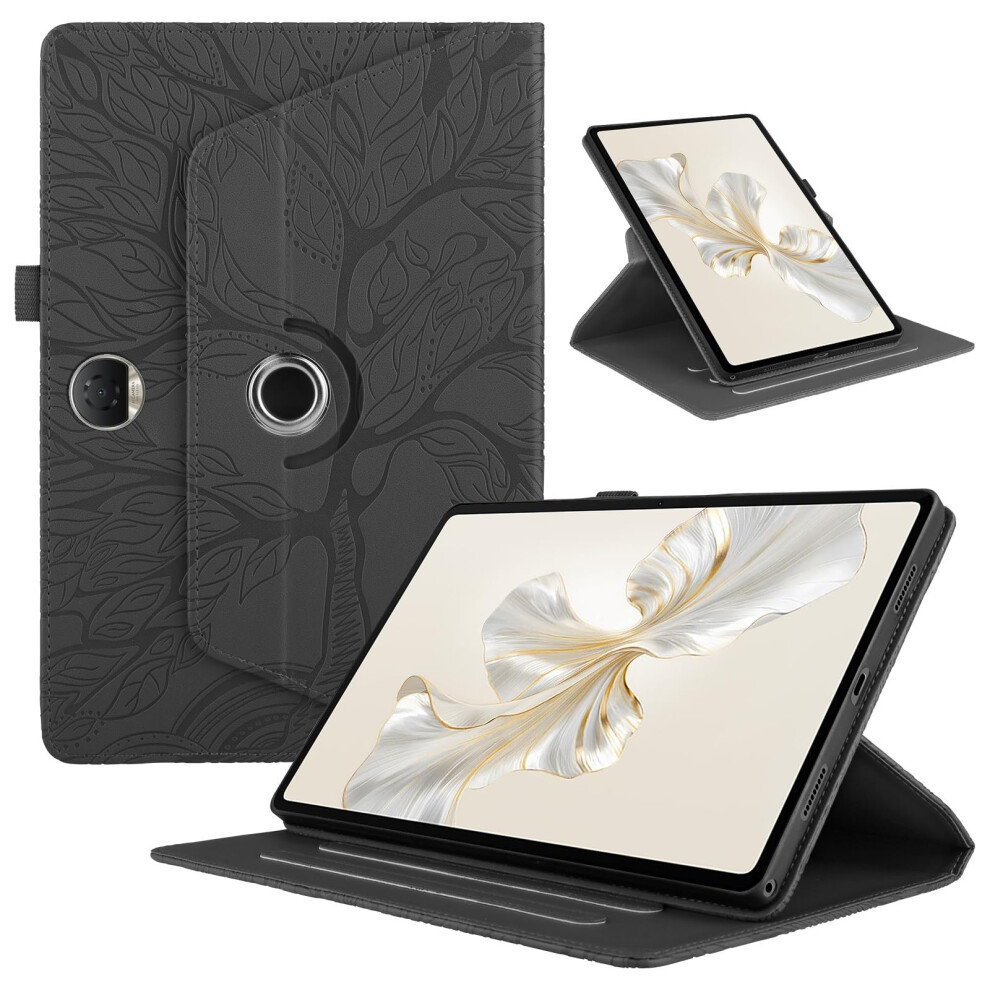 Tablet Case For Honor Pad 9 12.1 Inch, 360 Rotating Stand Pu Leather Cover With Stylus Holder Tree Of Life Pattern 9174973074281