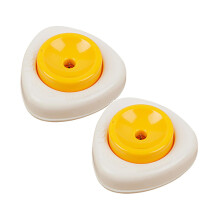 Semi-Automatic Egg Cutter Tool, ABS & Stainless Steel, 2PCS - Compatible with Hard-Boiled Eggs, Kitchen Cooking Tool for Easy Peeling