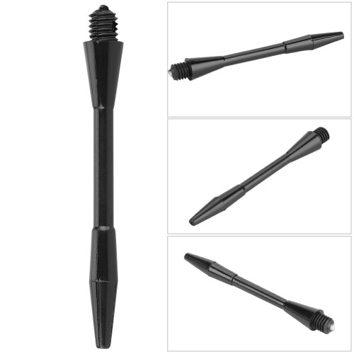 100PCS Durable Black Plastic Dart Shafts | 50mm, PP Material 2