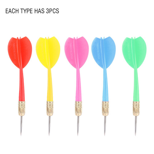 15Pcs Colorful Iron Copper Dart Set 110mm Sharp Tips for Fun Games 1