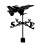 Metal Weather Vane with Mounting Bracket, Rust Resistant Wind Direction Indicator for Garden Decor 1