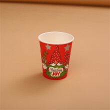 Christmas Party Decorations Set: Disposable Plates, Cups, Cutlery with Santa Claus Cartoons | Compatible with Home Use