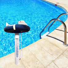 Floating Swimming Pool Thermometer with String, Easy Read Water Temperature, Shatter Resistant, compatible with Outdoor & Indoor Pools, Spas