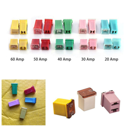 20Pcs Box Shaped Mini Car Fuse Combination Kit Square Set Accessories For 20-60A 1