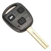 Buttons Car Remote Key Case + Button Pad For Toyota Avensis Corolla Yaris Rav4 Key Fob Shell Cover TOY43 TOY47 TOY48