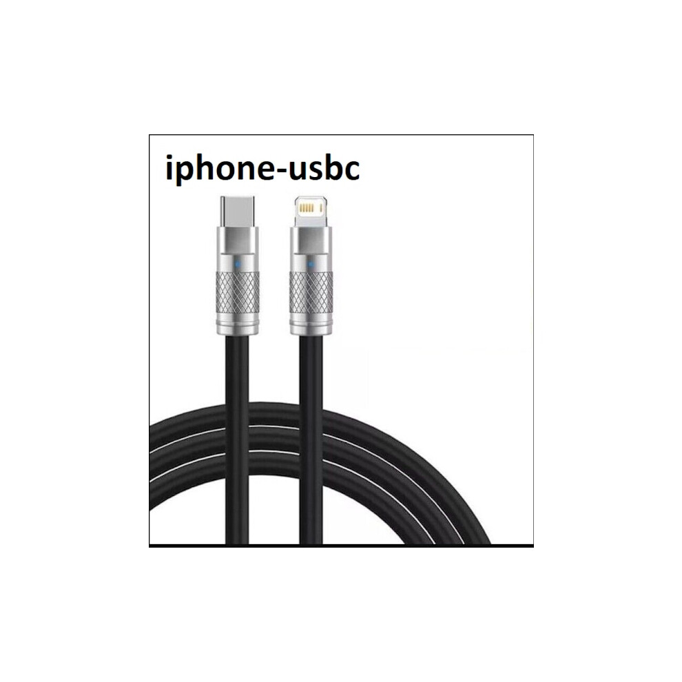 2M 120W Fast Iphonei-Usbc Charger Black 9110895340271