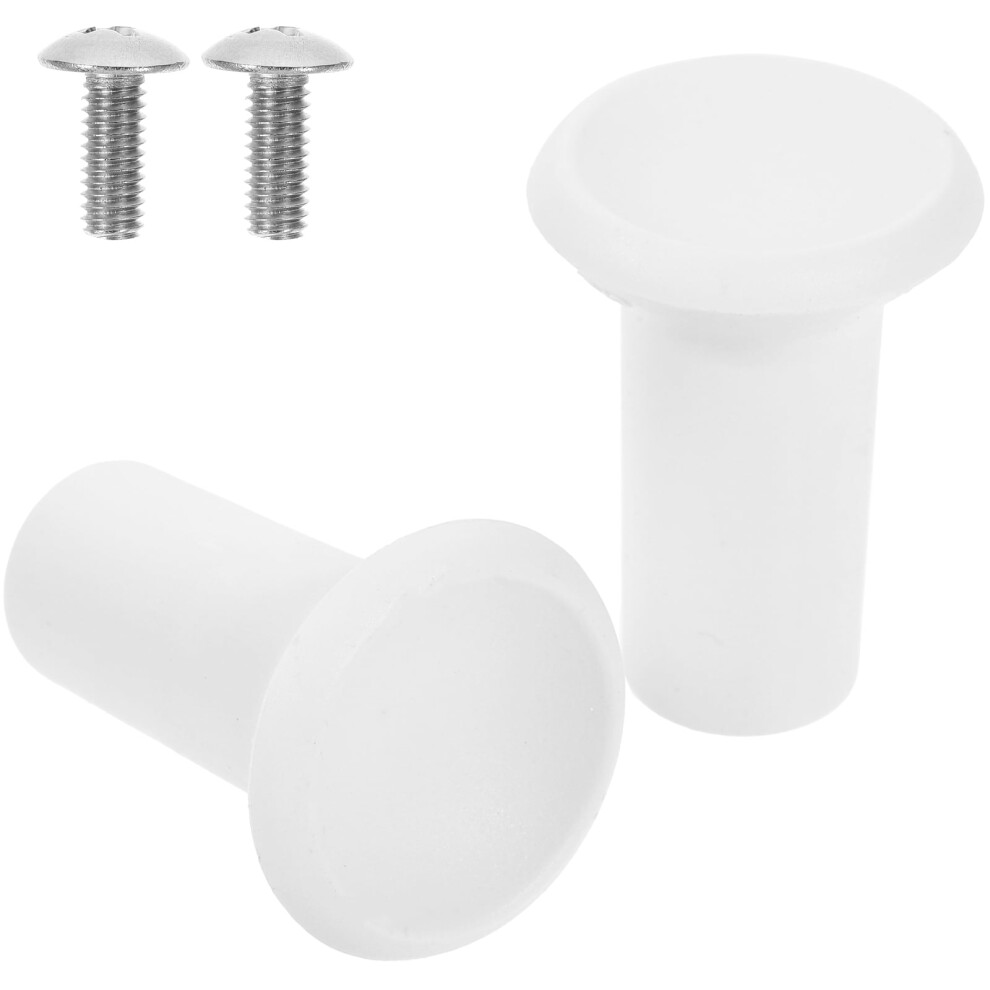 Supermarket Shelf Hook 2 Pcs Pegboard For Tools Keychain Holder Hooks White Plastic 9110895340691