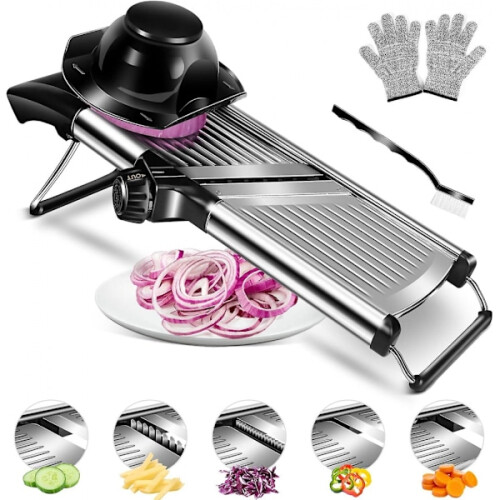 Multifunctional vegetable cutter, professional stainless steel kitchen man