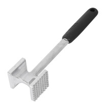 Multifunctional Household Kitchen Tool Steak Meat Hammer Loose Tenderizers Meat Hammer Two Sides Pounders (Black)