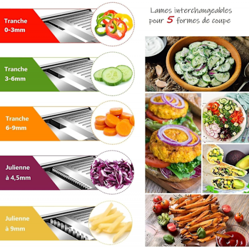 Multifunctional vegetable cutter, professional stainless steel kitchen man 2
