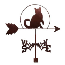 Weather Vane Outdoor Metal Wind Direction Indicator Rustproof Garden Roof Mount Yard Decor