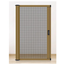 Custom Size Roller Window Screen with Thickened Aluminum Frame, Push Pull Sliding Design, 70x110cm