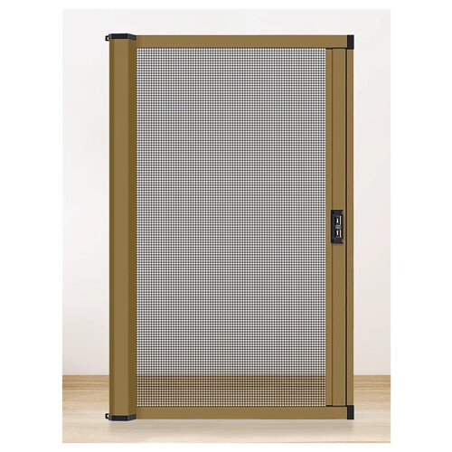Custom Size Roller Window Screen with Thickened Aluminum Frame, Push Pull Sliding Design, 70x110cm