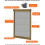 Custom Size Roller Window Screen with Thickened Aluminum Frame, Push Pull Sliding Design, 70x110cm 2