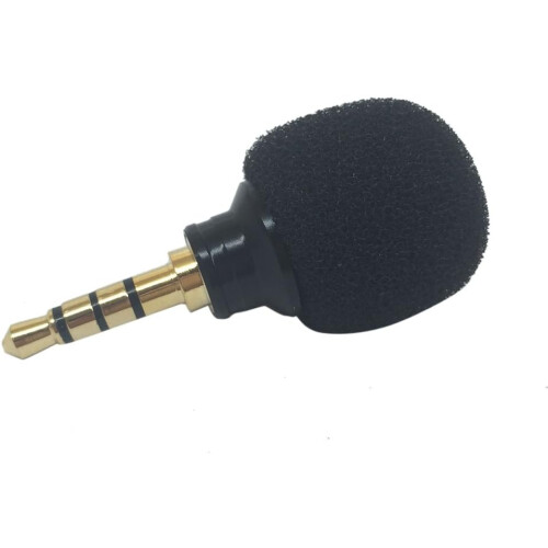3.5mm Mini Microphone for Smartphone with 180 Rotatable  Sensitivity Mic for Vlogging and Recording 1