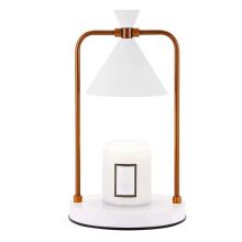 Candle Warmer Lamp with Adjustable Brightness Control, Metal Wax Melter for Aromatherapy, White