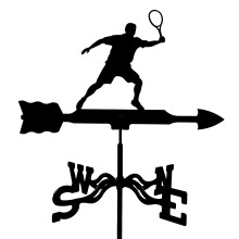 Stainless Steel Garden Weather Vane with Farm Scene, Outdoor Wind Direction Indicator Yard Stake
