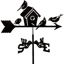Weather Vane Stainless Steel Garden Weathervane with Bird Design for Outdoor Roof or Yard Decor