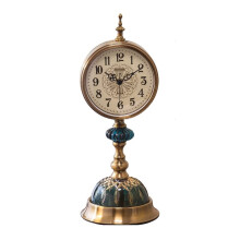 Large Decorative Wall Clock with Silent Movement, Visible Metal Gears, Vintage European Style