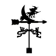 Stainless Steel Weather Vane with Roof Mount, Retro Wind Direction Indicator for Garden or Farm