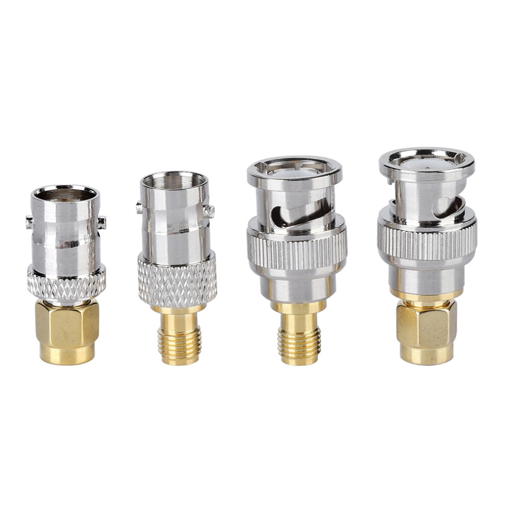 Coaxial Bnc To Sma Connectors 4-Pack Male/Female Sma Bnc For Antenna Cables 7651382762517
