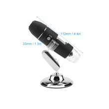 Handgehaltenes 1600X USB Digitalmikroskop mit LED-Beleuchtung & Halterung