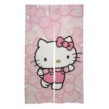 Cortina para puerta Hello Kitty, tapiz opaco de 34x57 pulgadas, cortina divisoria de privacidad para dormitorio, cocina y hogar (2 paneles)