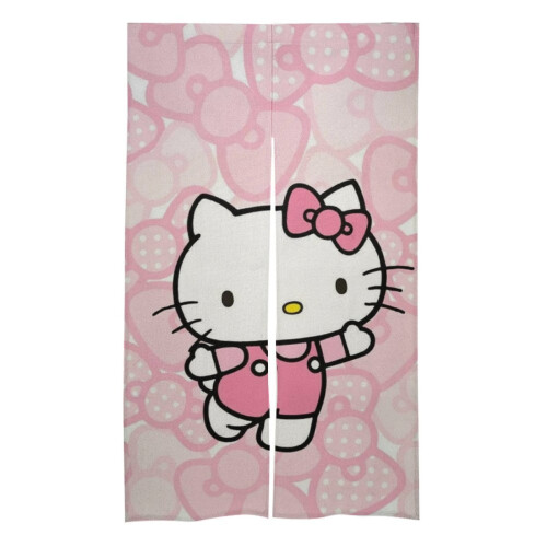 Κουρτίνα πόρτας Hello Kitty, ταπετσαρία κουρτίνας πόρτας συσκότισης 34x57 ιντσών,